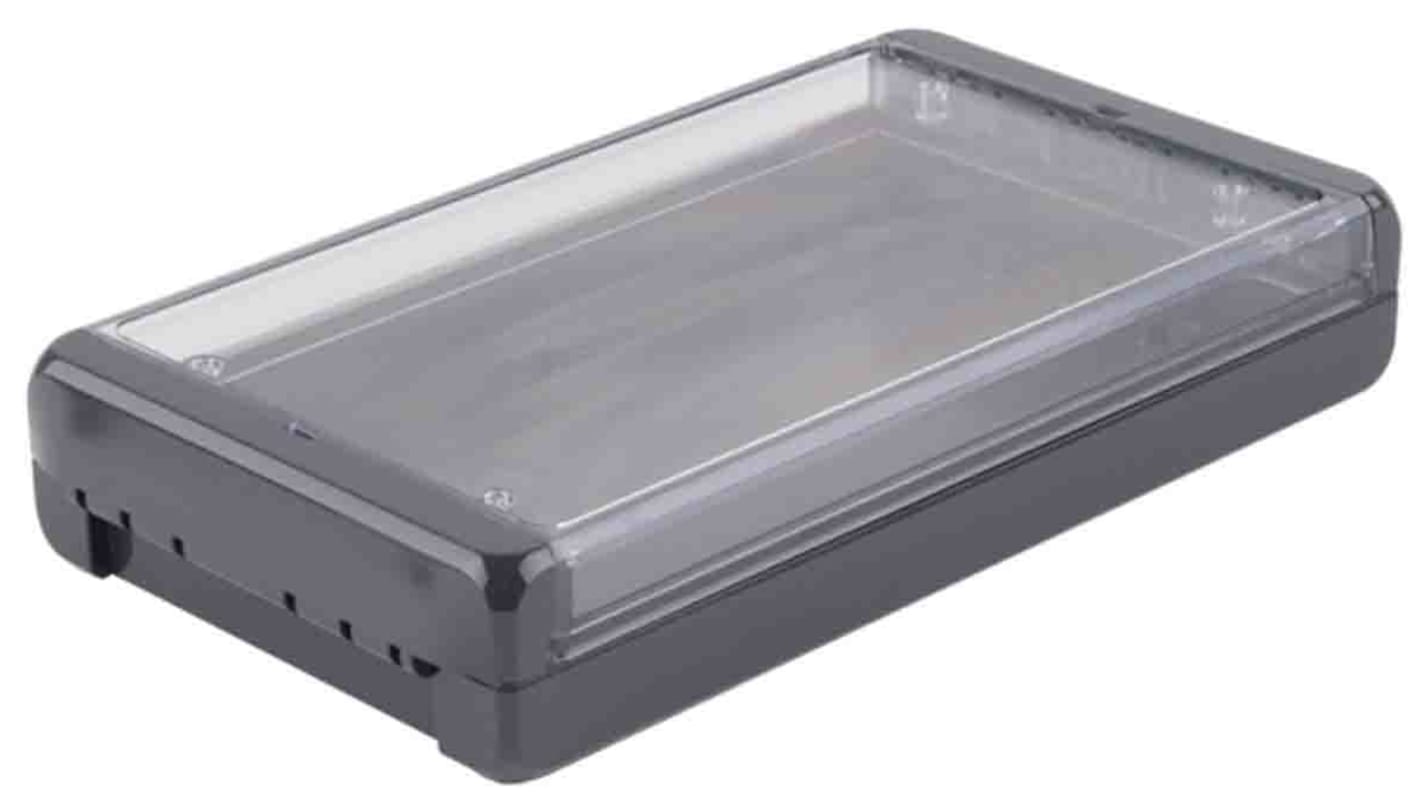 Bopla Bocube Series Grey Polycarbonate Enclosure, IP66, IP68, Flanged, Transparent Lid, 191 x 125 x 90mm