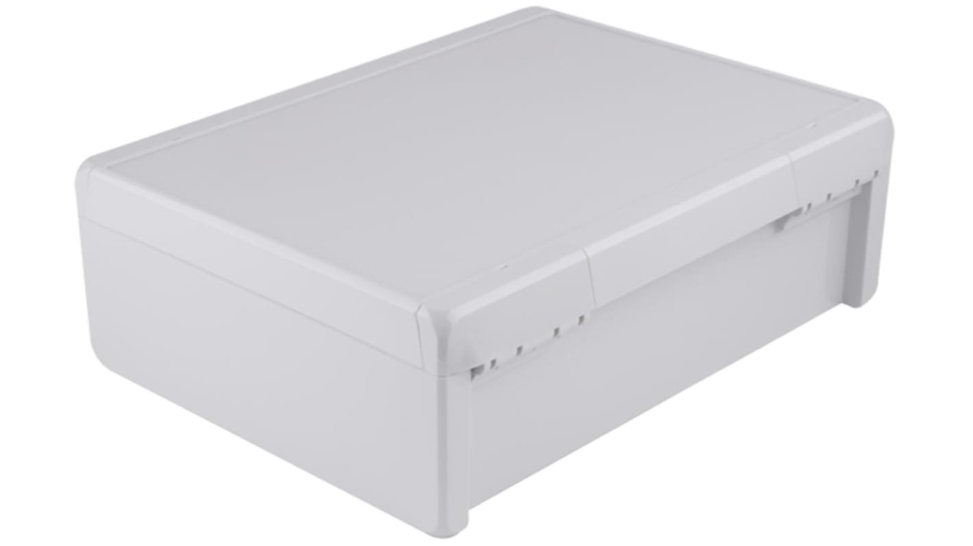 Bopla Bocube Series Light Grey Polycarbonate V0 Enclosure, IP66, IP68, IK07, Light Grey Lid, 284 x 364 x 120mm