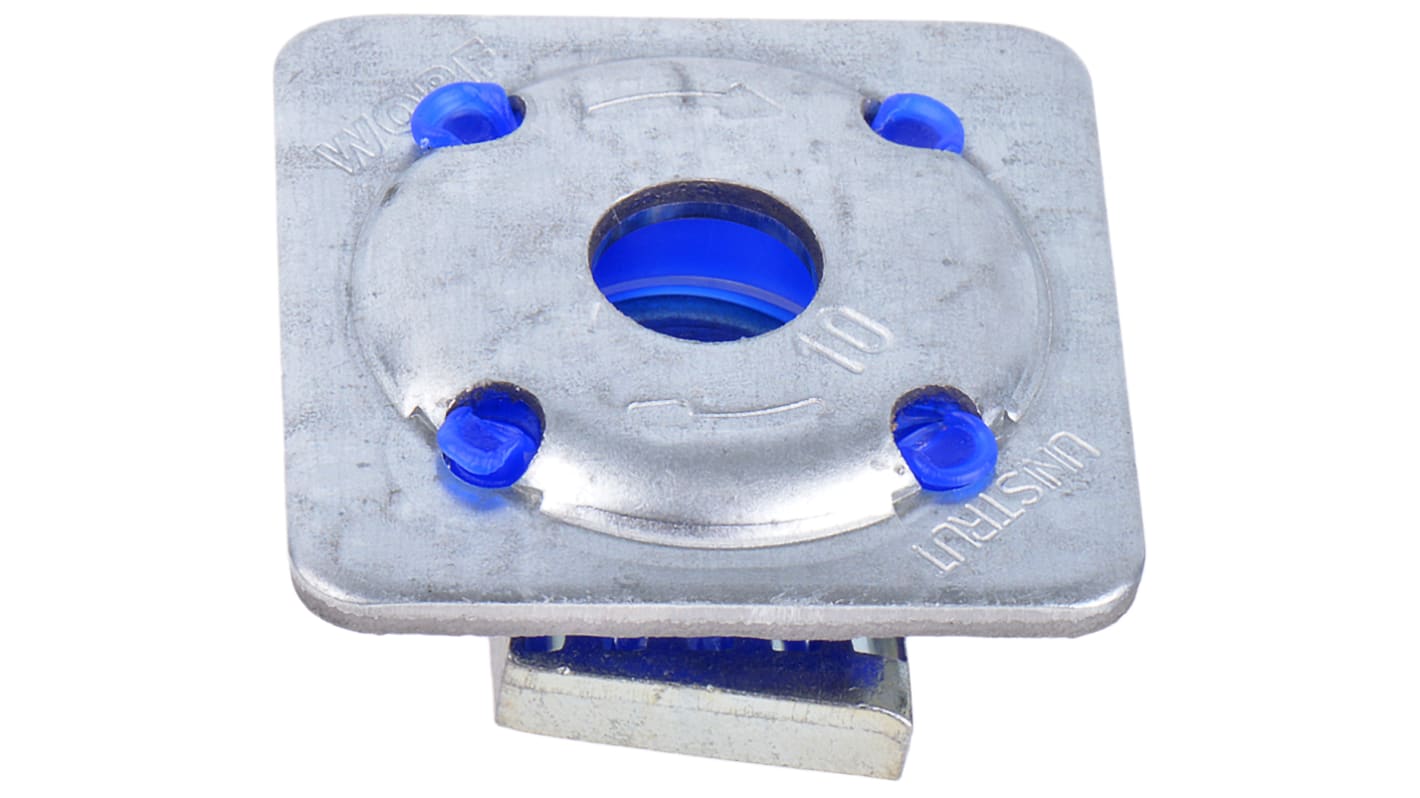 Unistrut 镀锌钢塑翼螺母, M12 x 41mm, 40 x 40mm螺母底座