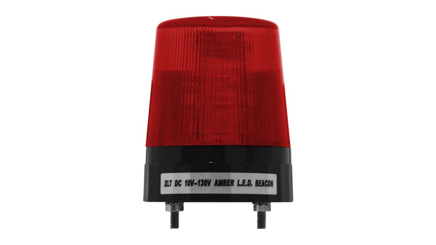 Segnalatore Lampeggiante RS PRO, LED, Rosso, 10 → 100 V c.c.