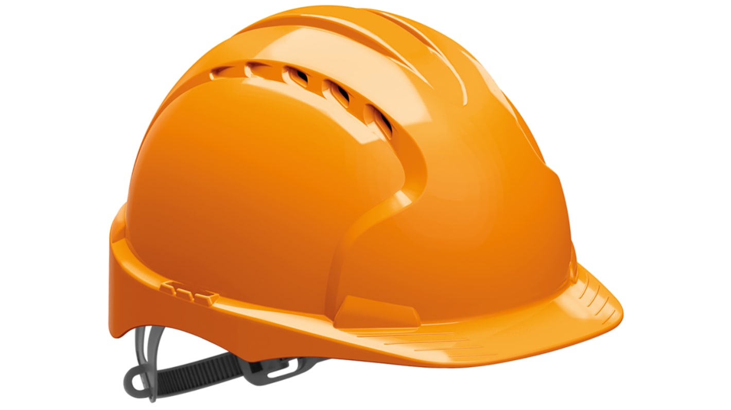 JSP EVO3 Orange Safety Helmet Adjustable Ventilated