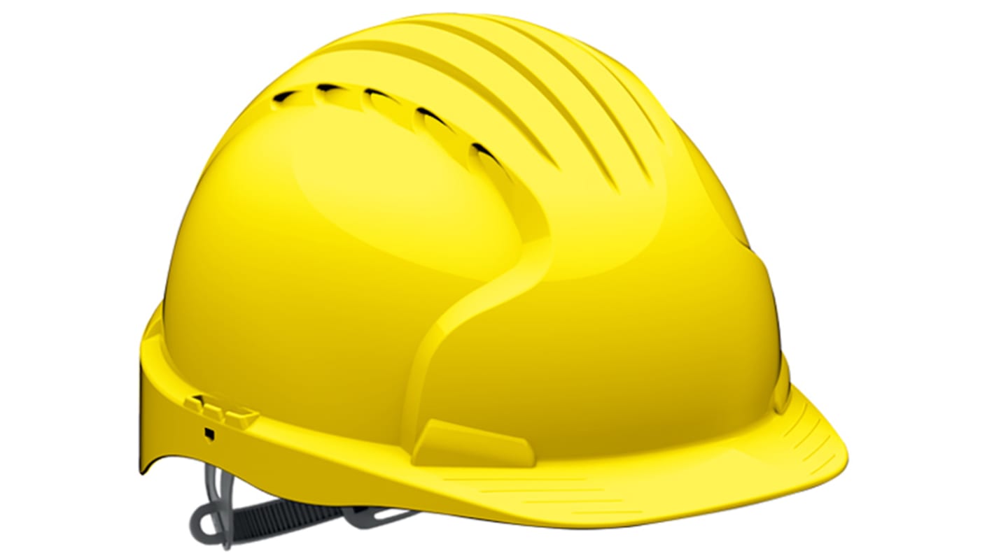JSP EVO5 Yellow Safety Helmet, Adjustable