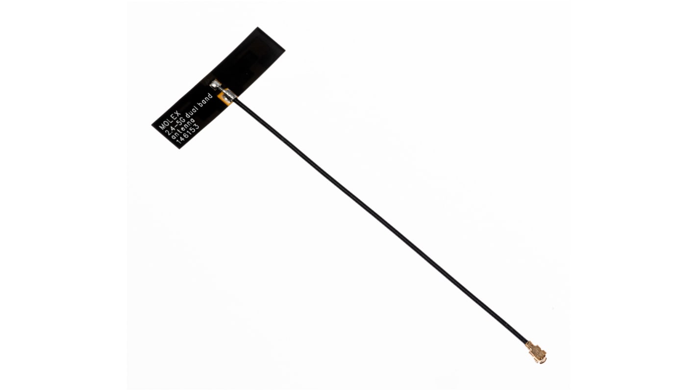 Molex 146153-0250 T-Bar WiFi Antenna, WiFi (Dual Band)