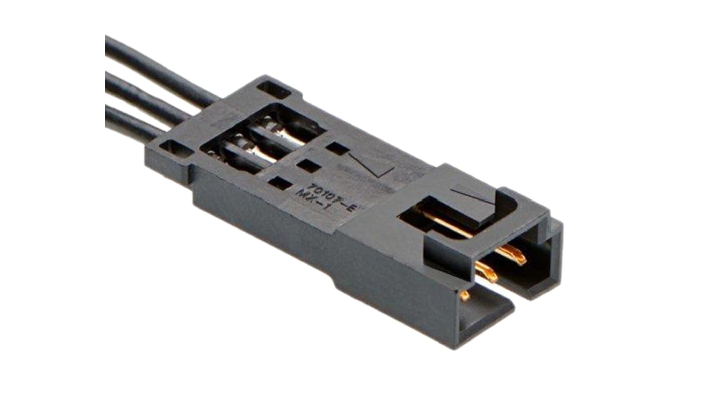 Molex, SL Male Connector Housing, 2.54mm Pitch, 3 Way, 1 Row