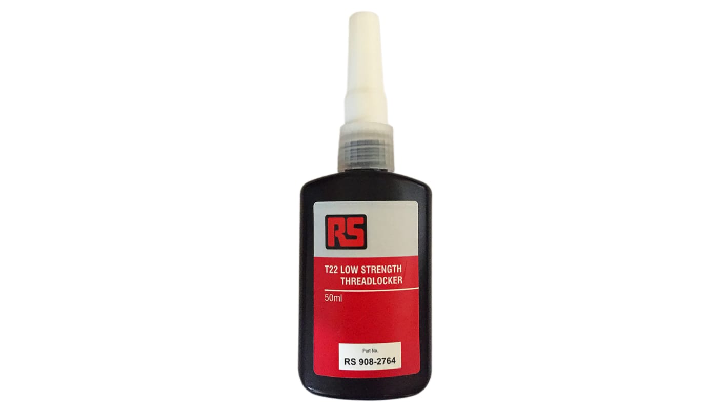 RS PRO T22 Schraubensicherungsklebstoff anaerob Flüssig Lila , Flasche 50 ml, schwach aushärtend in 12 h