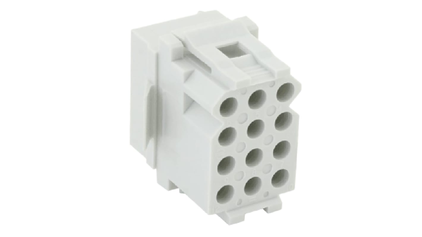 Souriau Sunbank by Eaton, SMS Female Connector Housing, 12 Way, 4 Row
