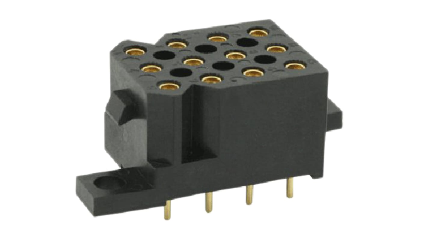 Gniazdo PCB 12 -pinowe 4 -rzędowe raster: 5.08mm Gniazdo Proste Montaż na płytce drukowanej