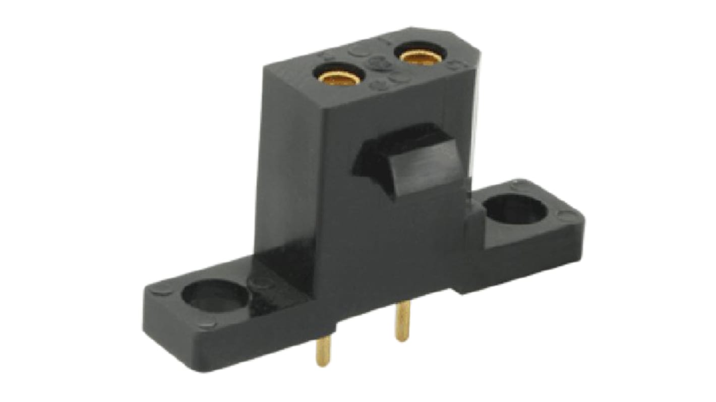 Conector hembra para PCB Souriau Sunbank by Eaton serie SMS, de 2 vías en 1 fila, paso 5.08mm, 250 V, 7.5A, Montaje en