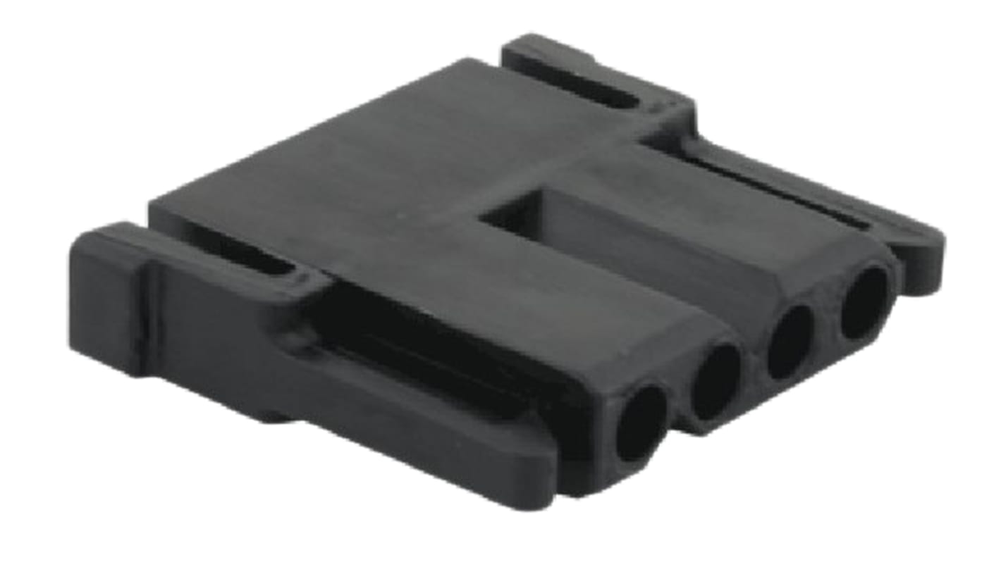 Carcasa de conector Souriau Sunbank by Eaton SMS4P3, Serie SMS, paso: 5.8mm, 4 contactos, , 1 fila filas, Recto, Macho,