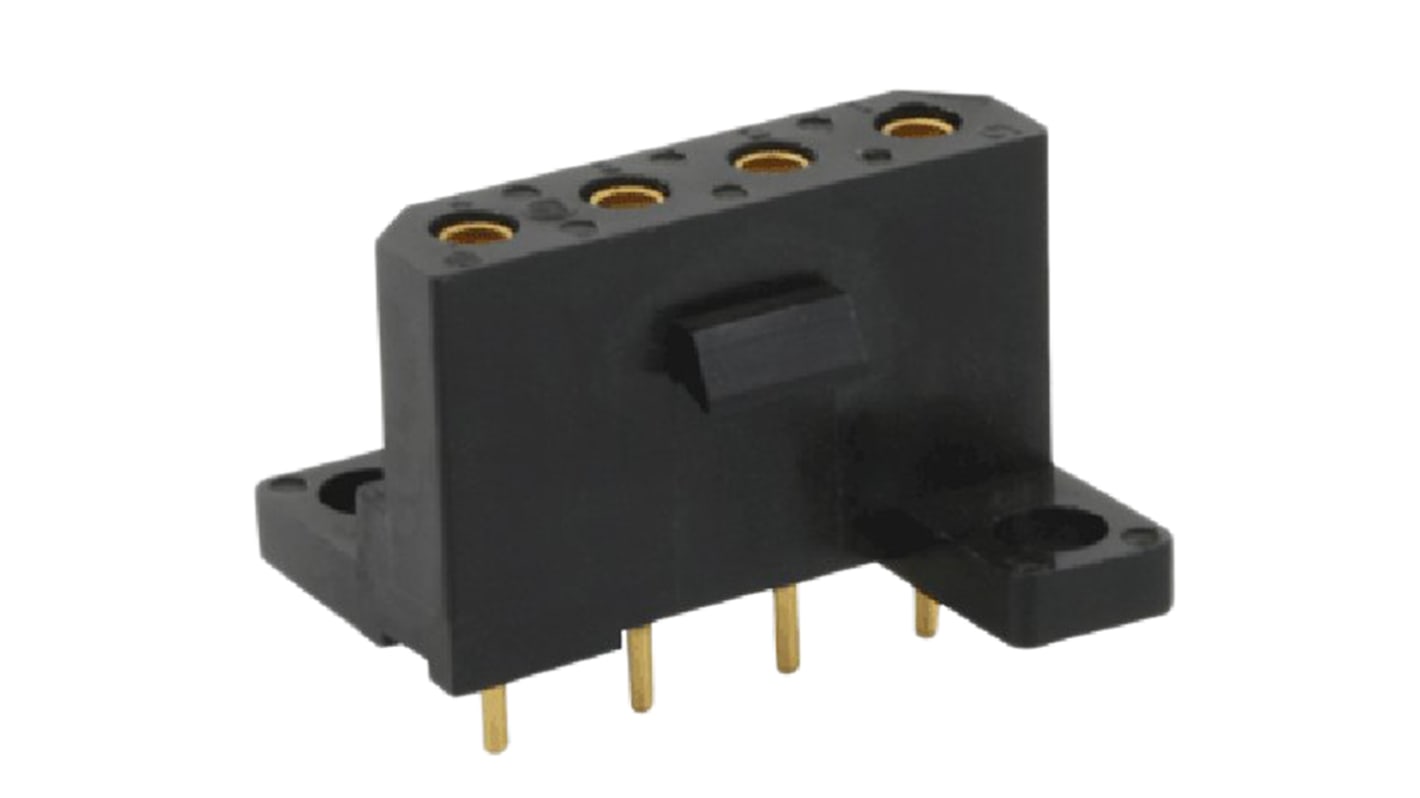 Gniazdo PCB 4 -pinowe raster: 5.08mm Gniazdo Proste Montaż na płytce drukowanej