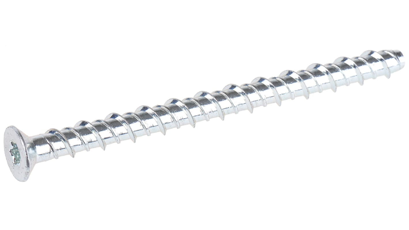 RS PRO Carbon Steel Anchor Bolt M10 x 100mm, 10mm Fixing Hole