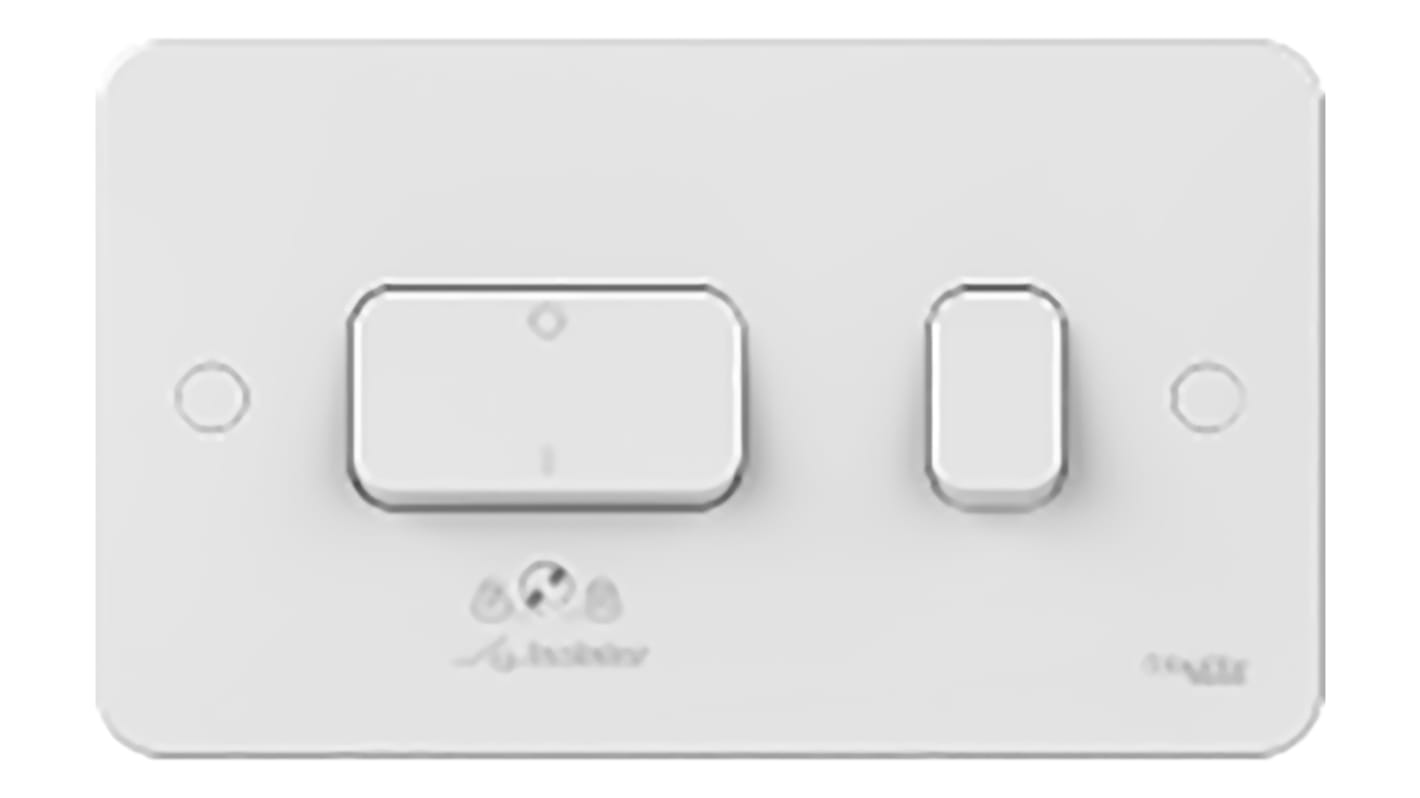 Schneider Electric 3极风扇隔离开关, 230V工作电压, 10A额定电流, 尿素甲醛材质, 面板安装