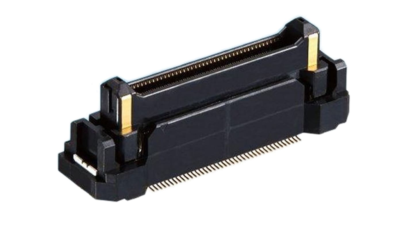 Hirose FunctionMAX FX23 Series Right Angle Surface Mount PCB Header, 60 Contact(s), 0.5mm Pitch, 2 Row(s), Shrouded
