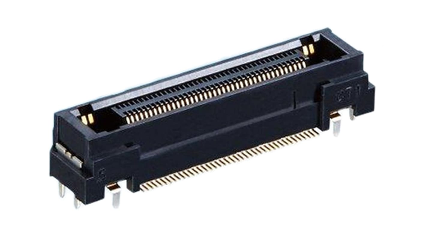 Gniazdo PCB 40 -pinowe 2 -rzędowe raster: 0.5mm typu płytka – płytka Kąt Proste Montaż na płytce drukowanej