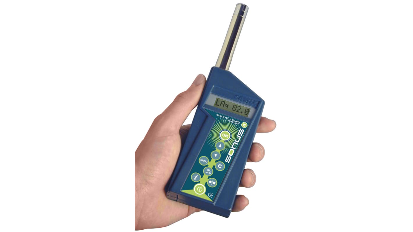 Castle Sonus GA216B Class 2 Sound Level Meter, 35dB to 140dB, 8kHz max