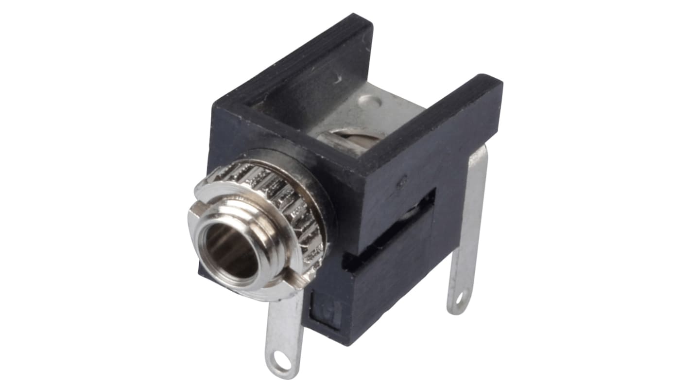 Conector jack mono de 2.5 mm Ángulo de 90° Hembra Lumberg, Montaje en PCB