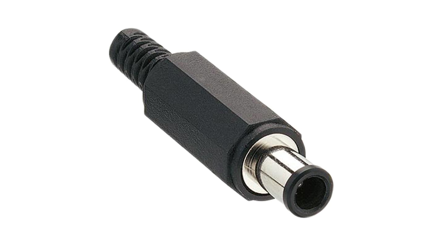 Lumberg Hohlstecker vernickelt 24,0 V / 2.0A, Innen-Ø 4.1mm / Außen 6.5mm x 37.0mm, 1mm Stift, Kabelmontage