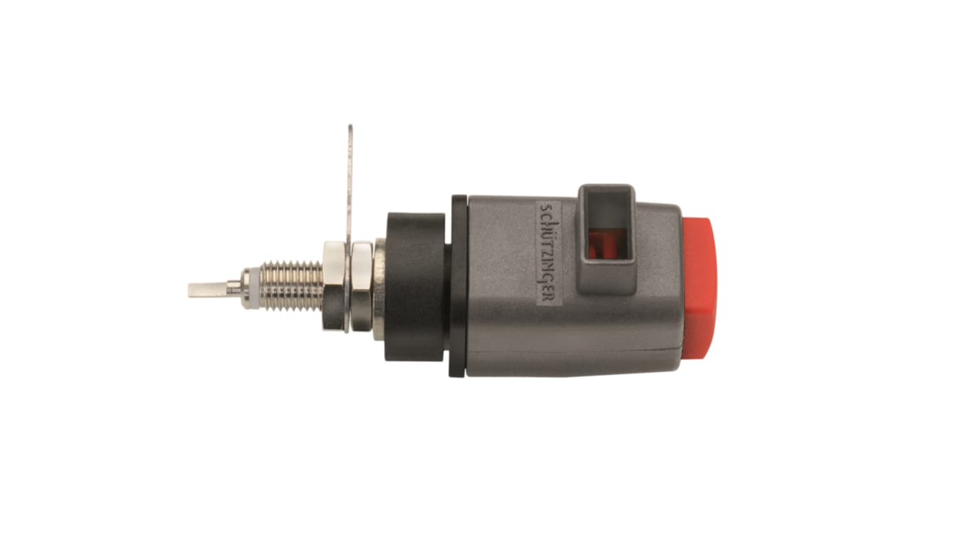 Schutzinger 10mm Red Terminal Post, 70V dc, 16A, M6 Thread