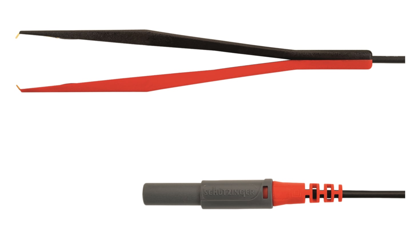 Schutzinger 开尔文夹, 开口17mm, 额定电压33 V ac, 70 V dc, 额定电流1A, PA 6.6绝缘, 镀金触点