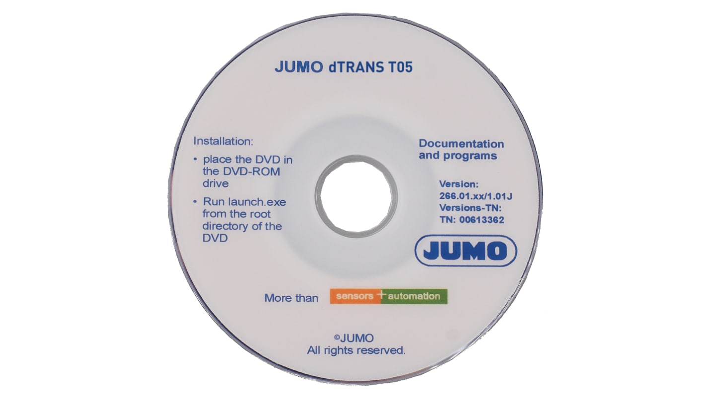 Rs-Online Software Jumo per uso con Trasmettitore a 2 fili programmabile dTRANS T05