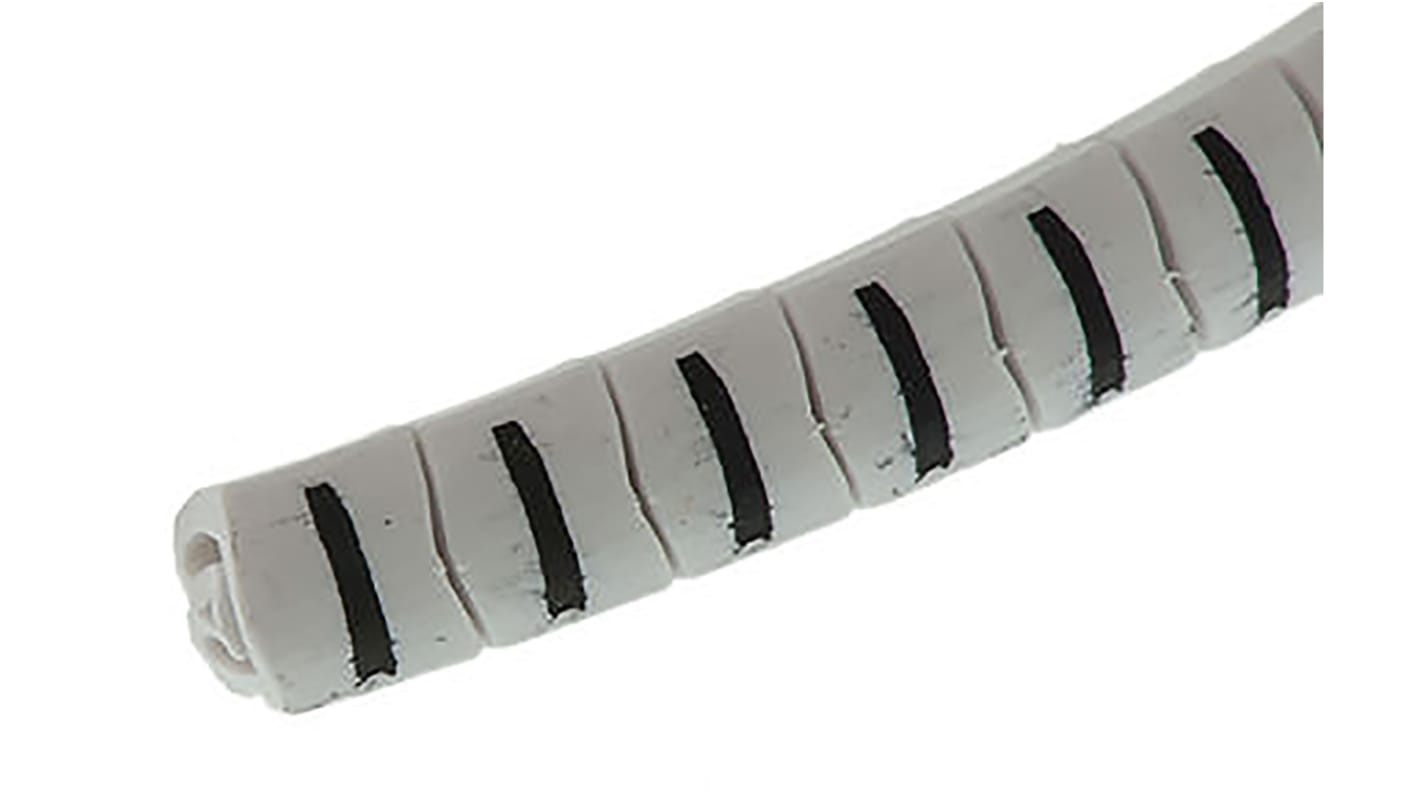 HellermannTyton HGDC Slide On Cable Markers, Black on White, Pre-printed "I", 2 → 5mm Cable, 901-10590