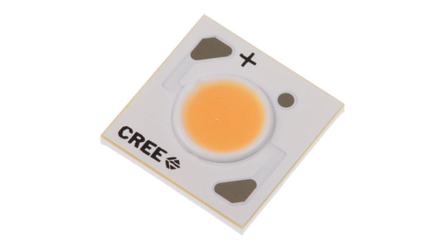 Cree LED CXA CoB-LED, 36 V, 2700K, 423 lm, Weiß, 250mA, 13.35 x 13.35 x 1.15mm, 6mm, 10,9W, 115°, Ra 80