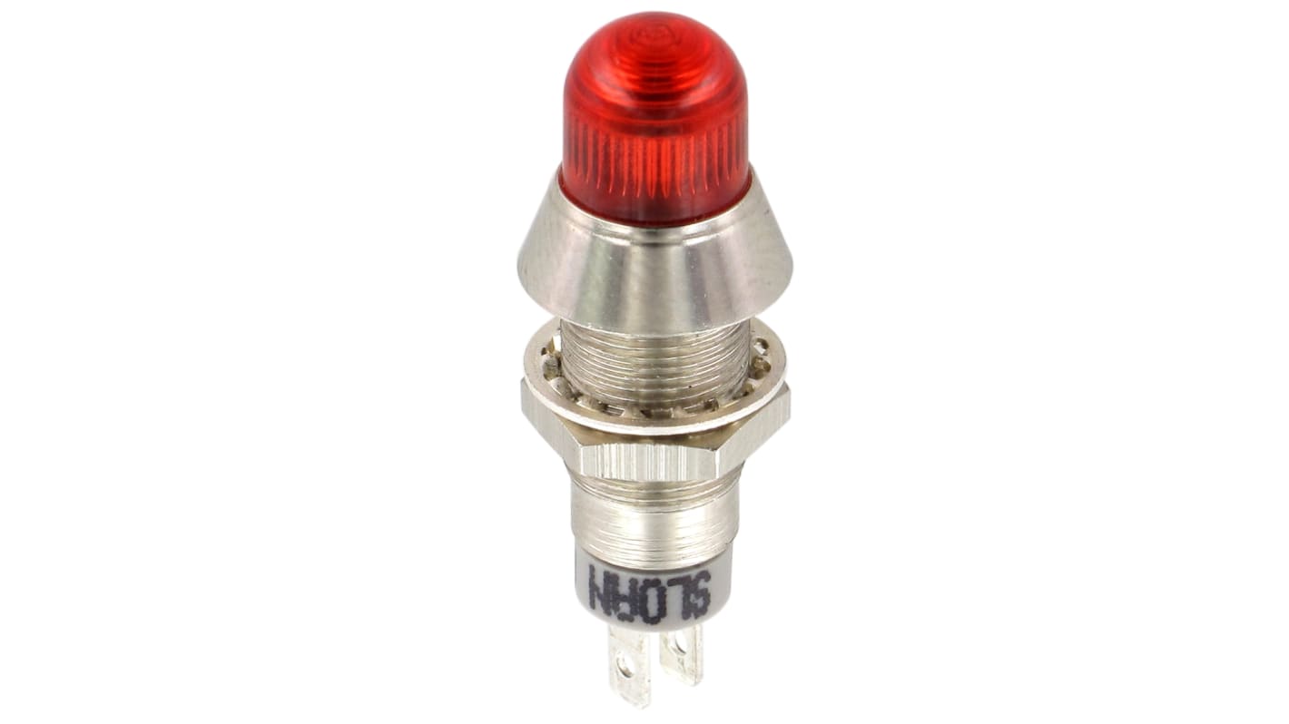 Indicatore da pannello Sloan Rosso  a LED, 5 → 28V cc, IP68, Sporgente, foro da 8.2mm