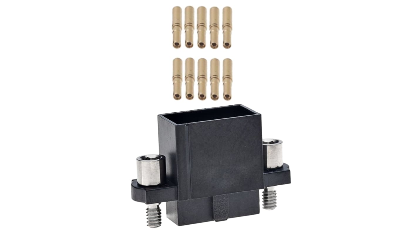 HARWIN Datamate J-Tek Series Straight Cable Mount PCB Socket, 10-Contact, 2-Row, 2mm Pitch, Crimp Termination