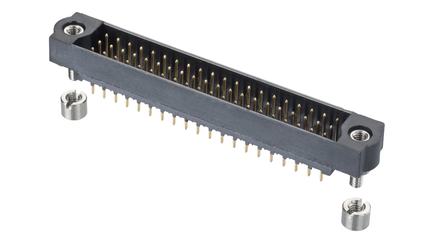 HARWIN Datamate J-Tek Series Straight Through Hole PCB Header, 60 Contact(s), 2.0mm Pitch, 3 Row(s), Shrouded