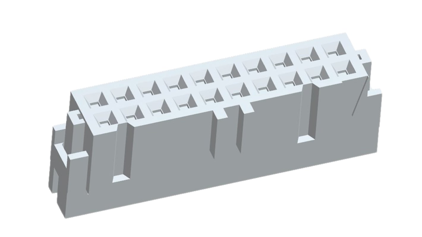 TE Connectivity 20-Way IDC Connector Socket for Cable Mount, 2-Row