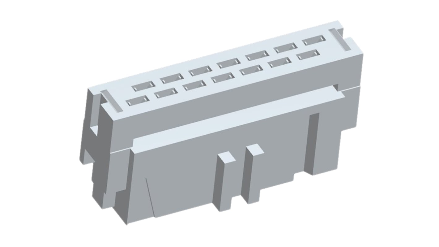 TE Connectivity 14-Way IDC Connector Socket, 2-Row