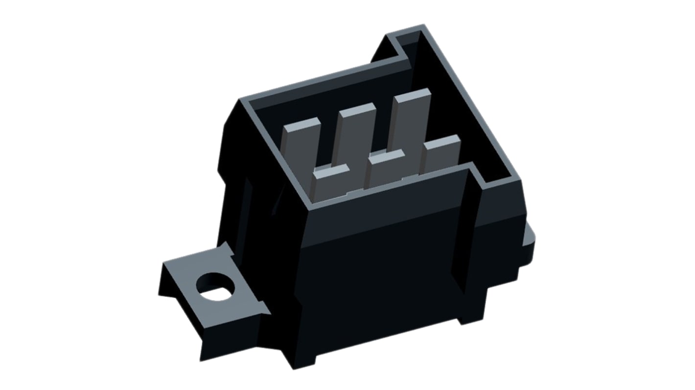 TE Connectivity Automotive Connector Plug 6 Way, Solder Termination