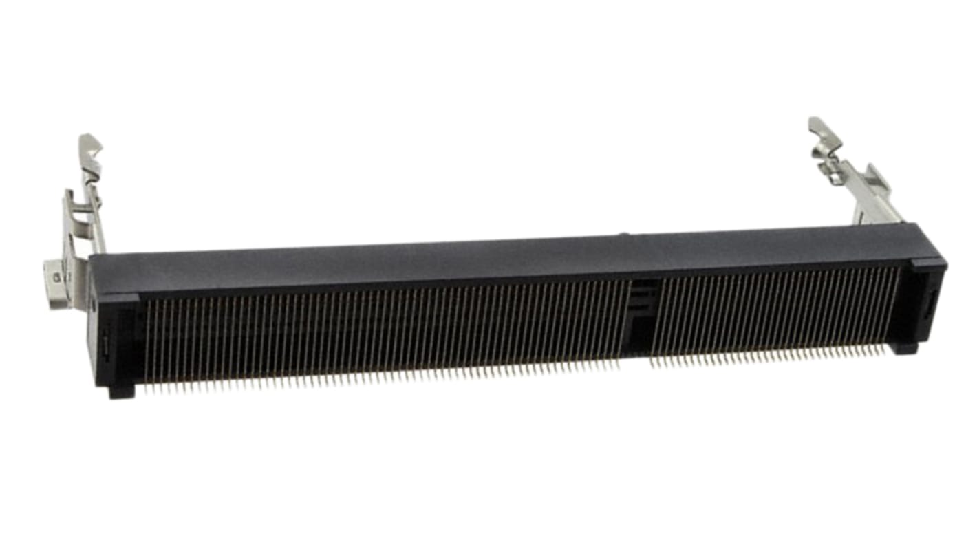 TE Connectivity 0.6mm Pitch 204 Way, Right Angle SMT Mount DDR3 DIMM Socket ,1.5 V