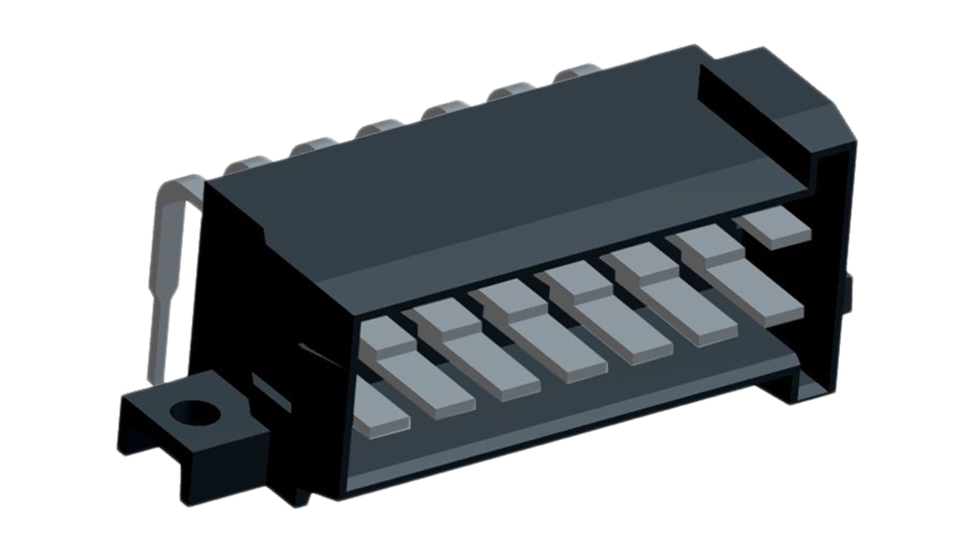 TE Connectivity, Timer Automotive Connector Plug Black Through Hole 14 Way, Solder Termination 828801-5