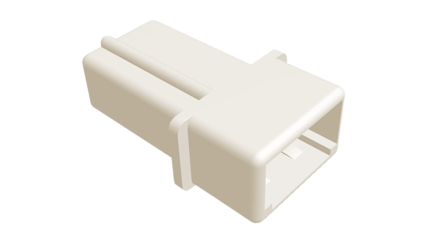 TE Connectivity, Commercial MATE-N-LOK Male Connector Housing, 2 Way, 1 Row