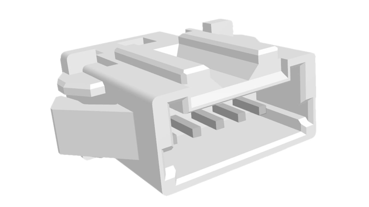 TE Connectivity AMP Mini CT Series Straight Panel Mount PCB Header, 5 Contact(s), 1.5mm Pitch, 1 Row(s), Shrouded