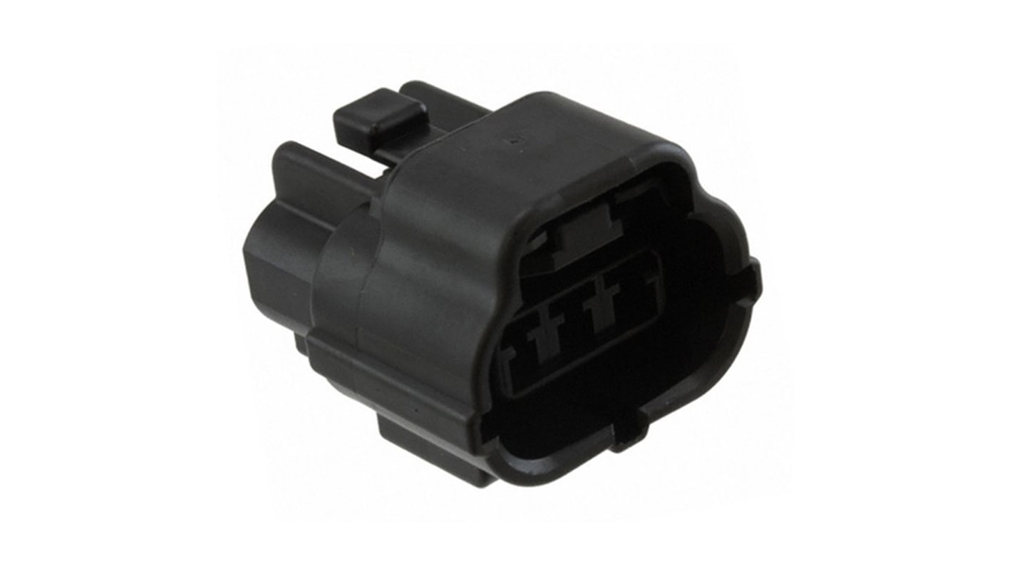TE Connectivity, Econoseal J 070 Mk II+ Automotive Connector Plug Black 3 Way 2822390-1