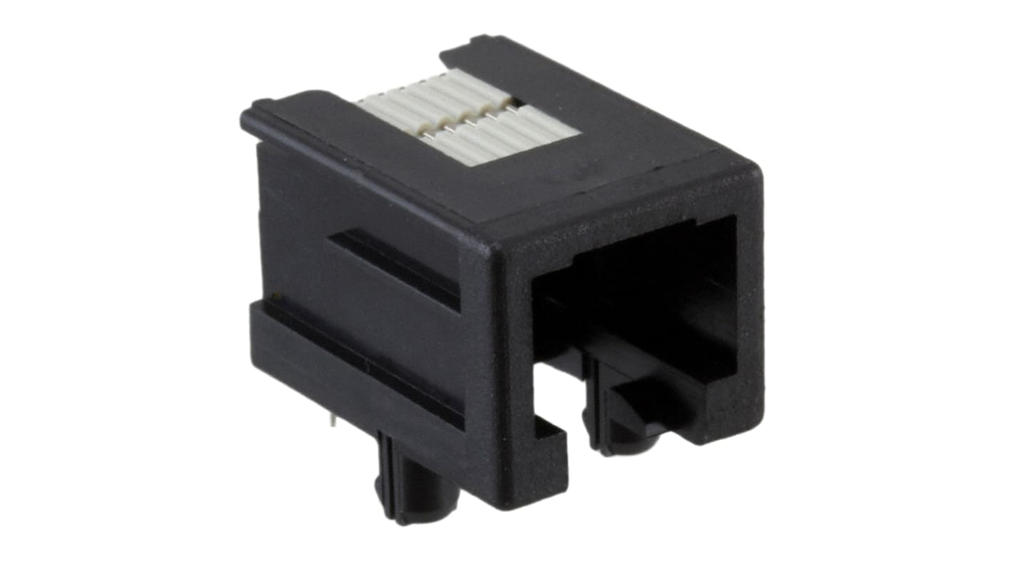 Connettore RJ25 Femmina TE Connectivity Cat3, 6P6C vie, Montaggio con foro passante