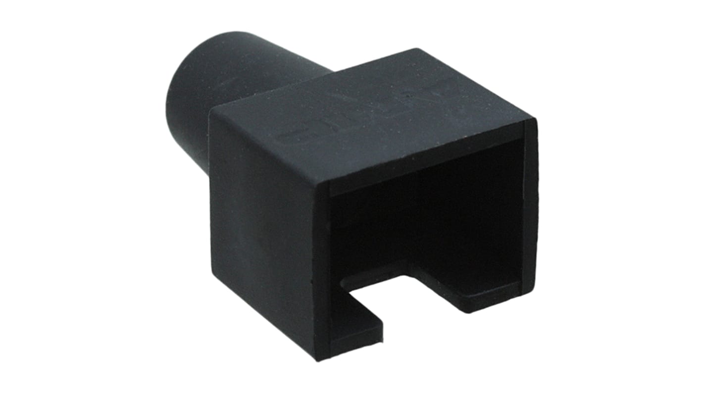 RJ45 modular jack cable boot black