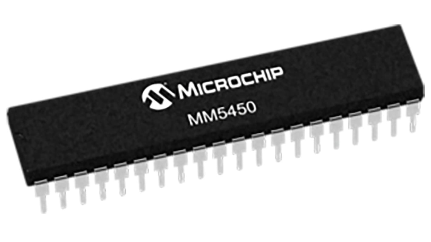 Microchip LED Displaytreiber PDIP 40-Pins, 2,8 → 16 V 34-Segm. 10mA max.