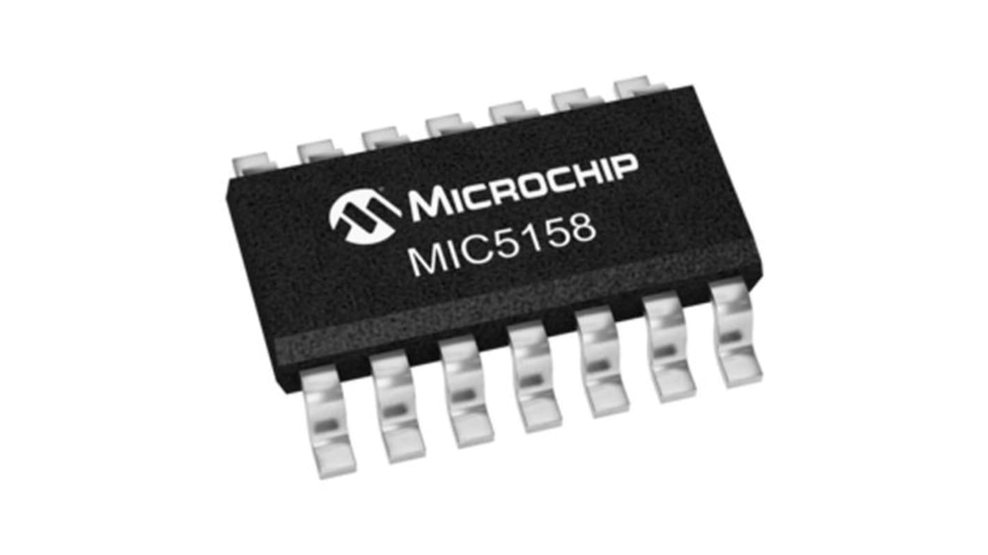 Microchip LDO稳压芯片, 1.3 → 36 V输出, SOIC, 表面贴装, 14针