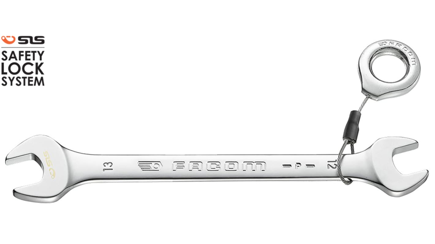 Facom 44 Series Open Ended Spanner, 24mm, Metric, Height Safe, Double Ended, 270 mm Overall