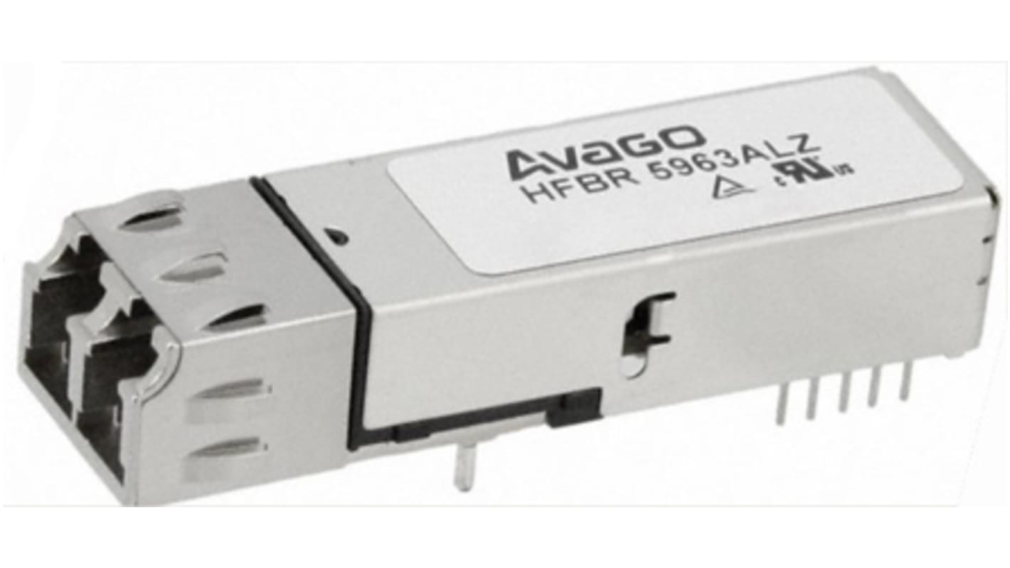 Broadcom 光纤收发器, 峰值发射波长1380nm, LC连接器, 最高125 MBd, 155.52 MBd, HFBR-5963系列