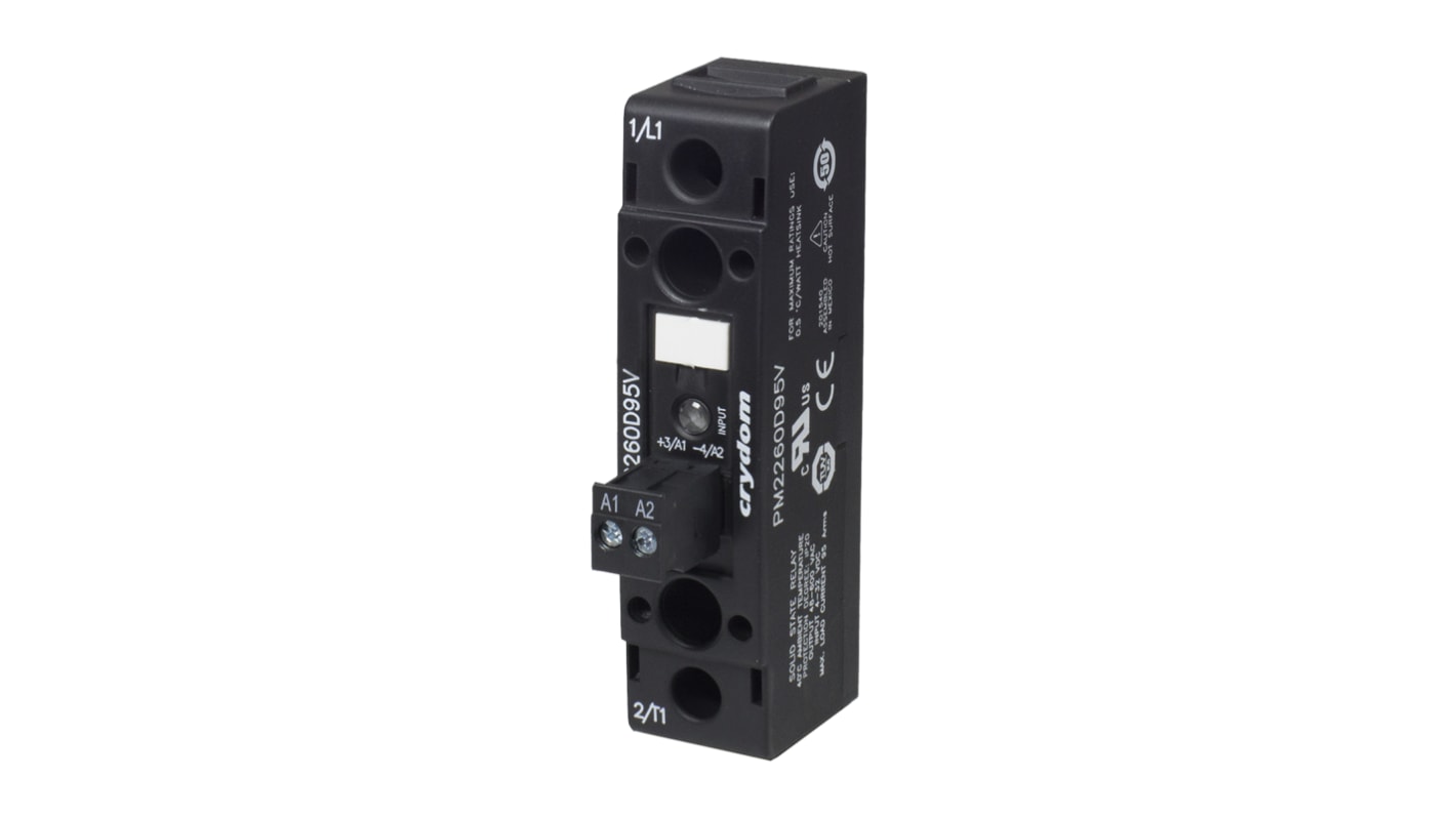 Sensata Crydom Nove 22固态继电器固态继电器, 过零型开关, 最大负载50 A, 600 V 有效值, 最大控制32 V 直流, 面板安装, SP