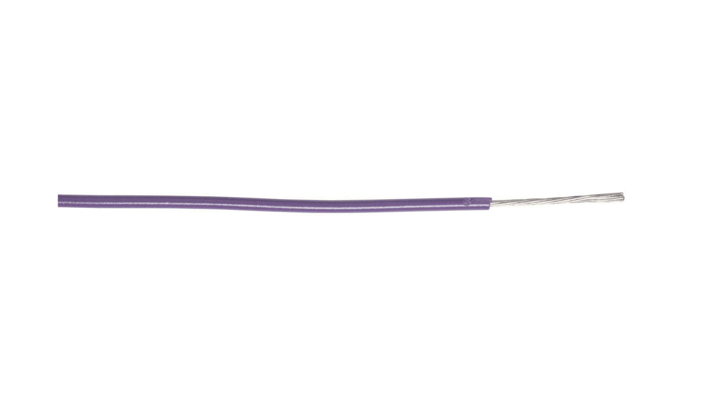 AXINDUS KY30 Series Purple 0.22 mm² Hook Up Wire, 24 AWG, 7/0.2 mm, 200m, PVC Insulation, KY3004VI