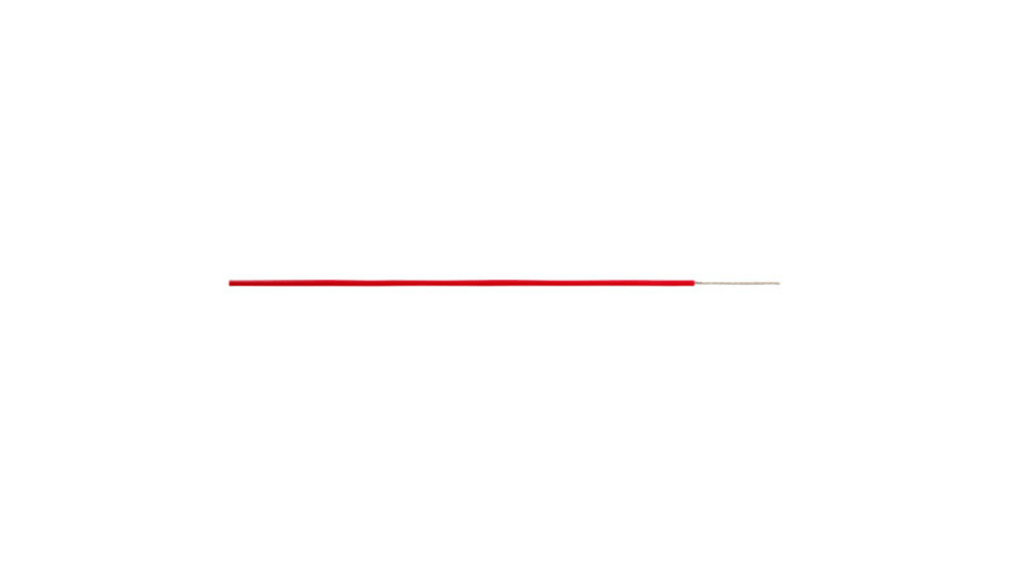 AXINDUS KZ Series Red 0.6 mm² Hook Up Wire, 20 AWG, 250m, PTFE Insulation, KZ0507R
