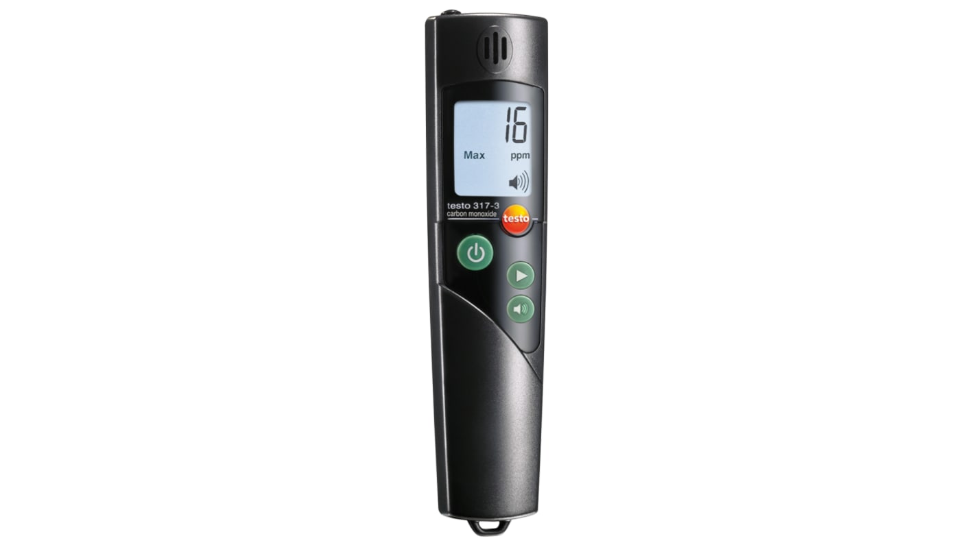 Testo Gasdetektor für Kohlenmonoxid 40 s LCD - Backlit ±10 %, Kessel-Service, Inspektionen zu Hause,