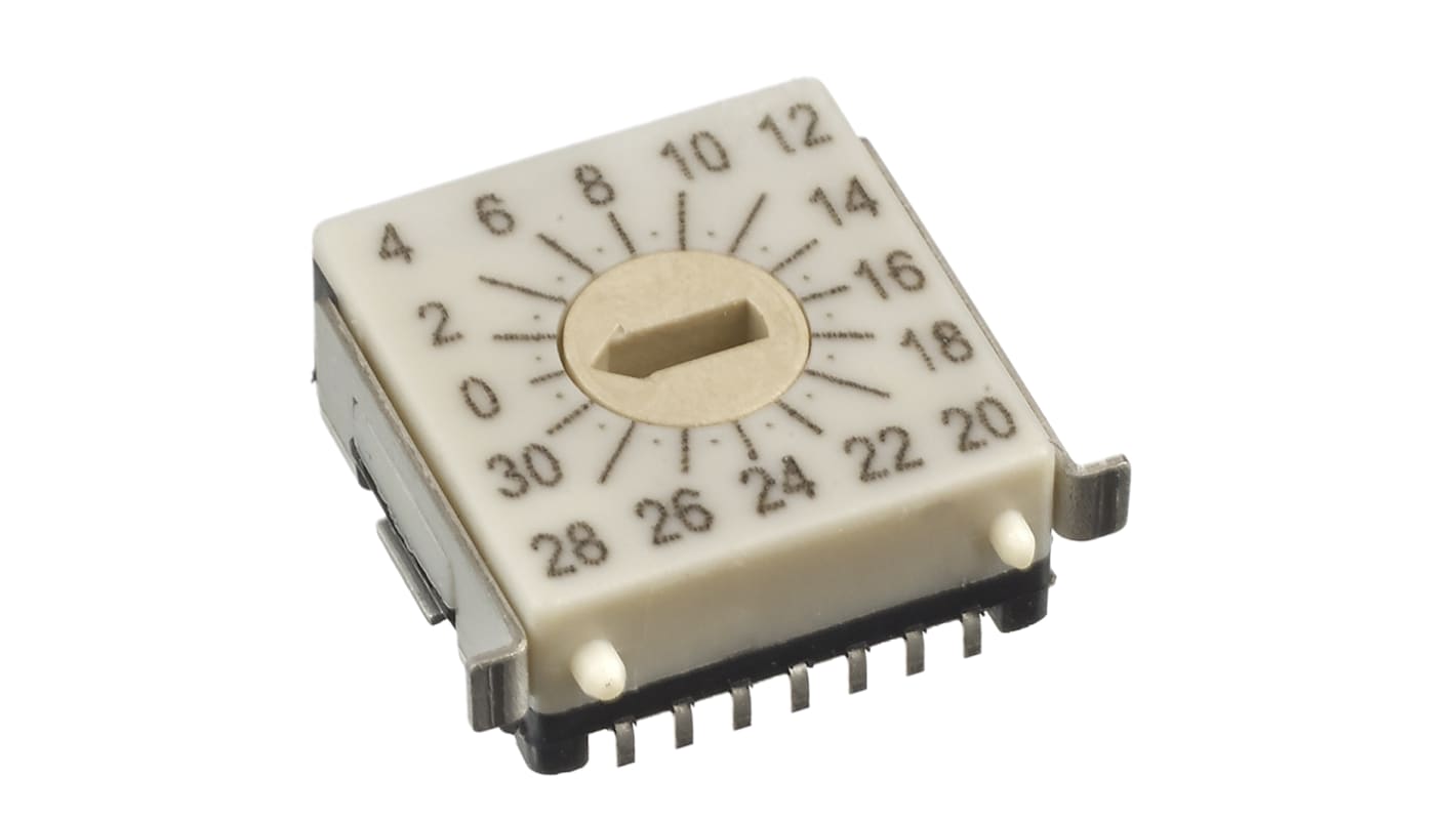 Hartmann 32 Way Surface Mount DIP Switch, Slot Actuator