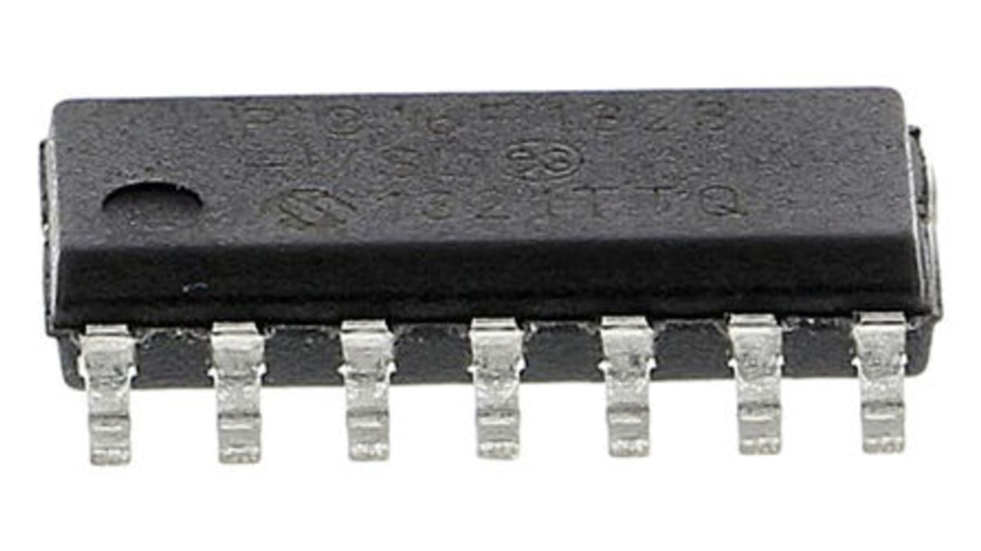 Microchip, 8bit PIC, PIC16F Microcontroller, 32MHz, 2K x 14 words, 256 B Flash, 14-Pin SOIC