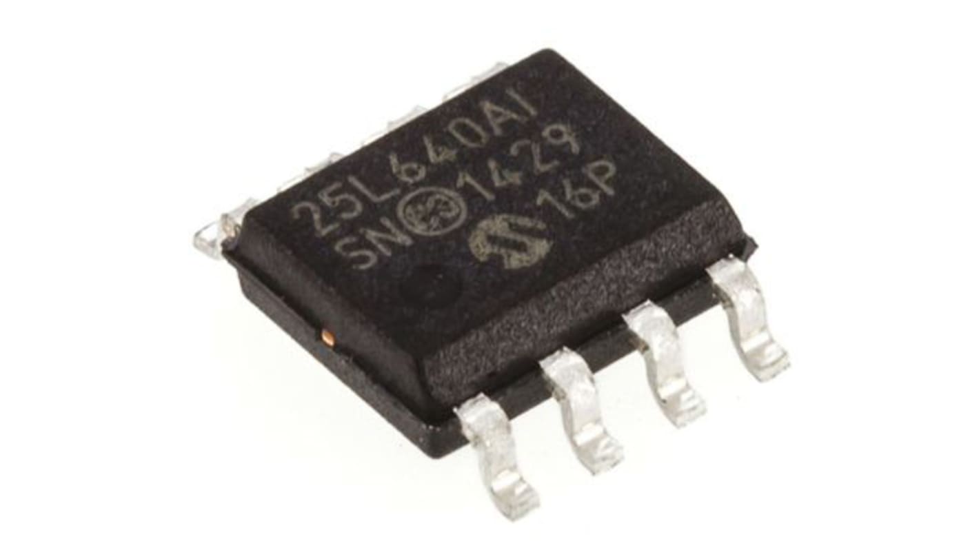Pamięć szeregowa EEPROM Montaż powierzchniowy 64kbit 8-pinowy SOIC 8 K x 8 bitów